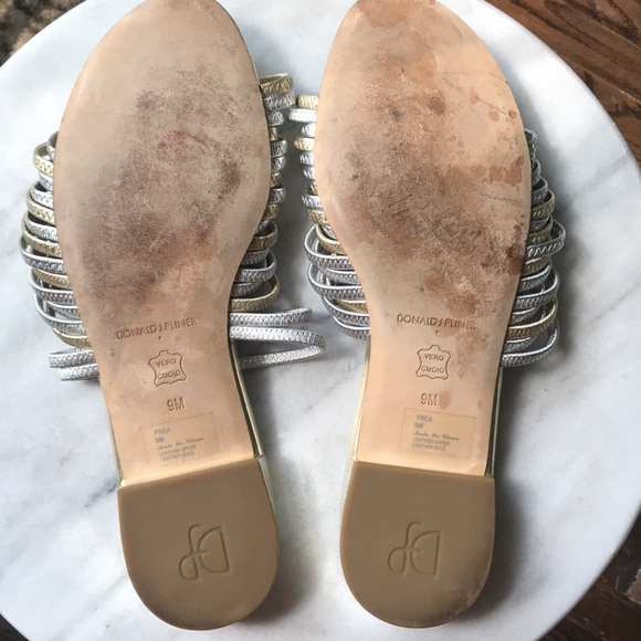 Metallic Donald Pliner Sandal - Picture 4 of 4